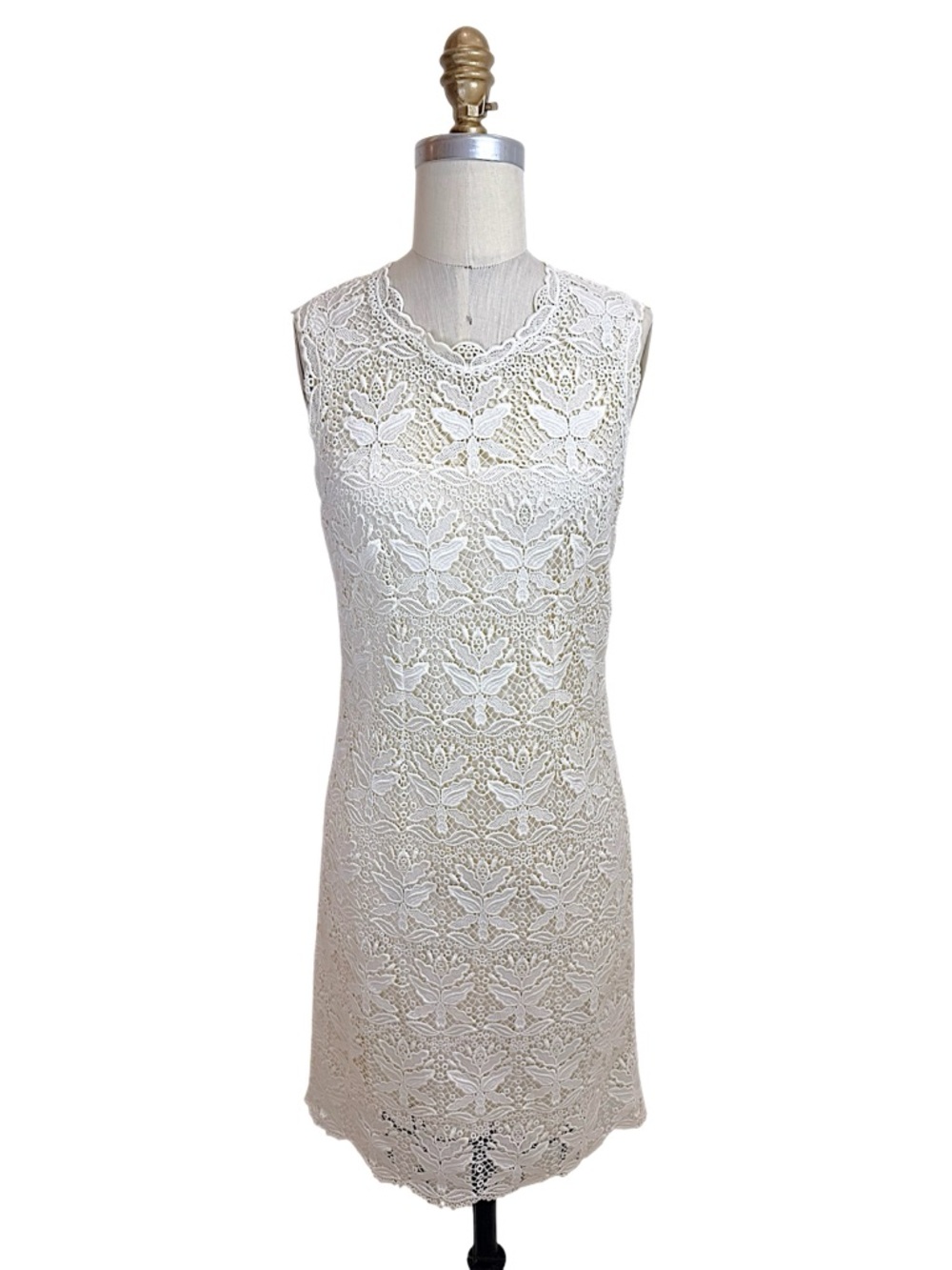 Emilio Pucci Ivory Lace Dress w Slip IT 38